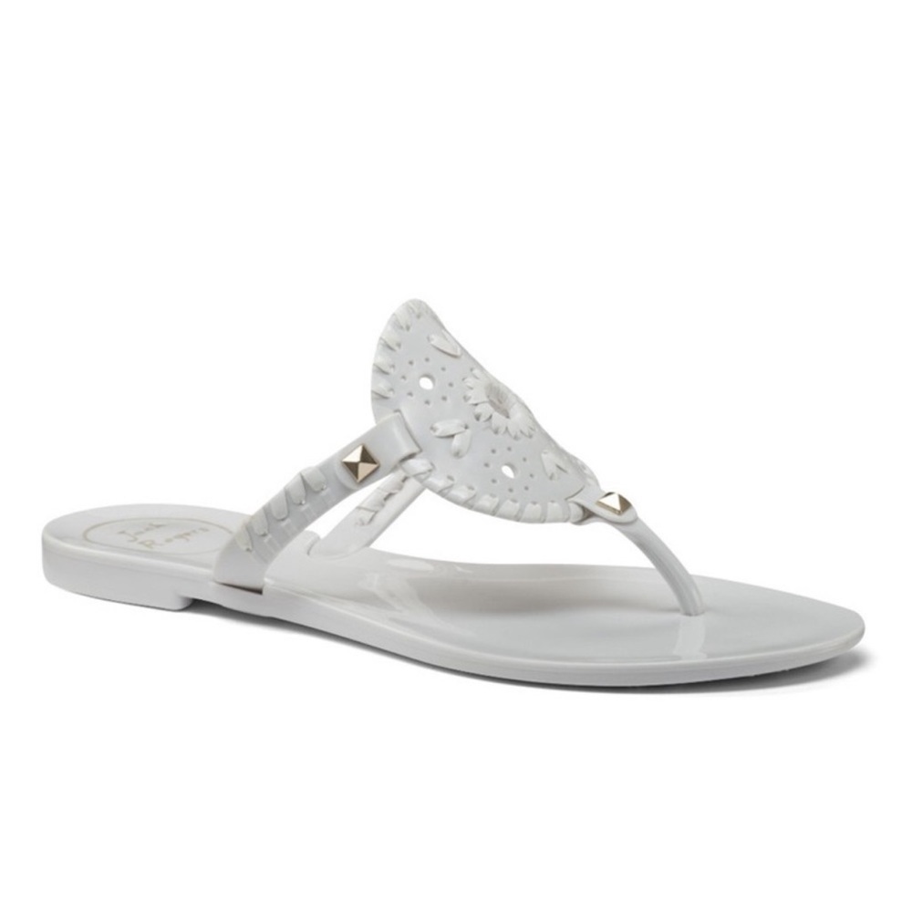 Jack Rogers Gray Jellies Sandals Size 6